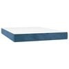 vidaXL Matelas &agrave; ressorts ensach&eacute;s 140 x 210 cm Bleu fonc&eacute;