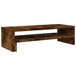 vidaXL Support de moniteur ch&ecirc;ne fum&eacute; 54x22x15 cm bois d'ing&eacute;nierie