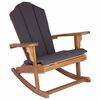 vidaXL Chaise ber&ccedil;ante Adirondack de jardin Naturel