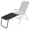 Campart Travel Chaises de camping 2 pcs Torino Bleu 68x43,5x120 cm