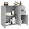 vidaXL Buffet Sonoma gris 91x29,5x75 cm Bois d'ingénierie