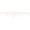 vidaXL Cadre de lit sans matelas blanc bois de pin massif 160x200 cm