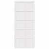 vidaXL Porte de grange Blanc 100 x 2,5 x 208 cm Bois de pin massif