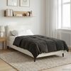 vidaXL Duvet d'&eacute;t&eacute; simple Matelass&eacute; Anthracite 135 x 200 cm Microfibre