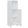 vidaXL Armoire de salle de bain Blanc brillant 30x30x95 cm