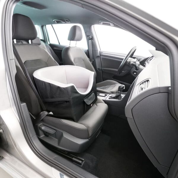 TRIXIE Si&egrave;ge auto pour animaux de compagnie 45x39x42 cm Noir et gris