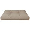 vidaXL Coussin de palette taupe 80x80x12 cm tissu