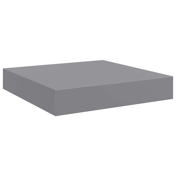 vidaXL &Eacute;tag&egrave;re flottante murale gris 23x23,5x3,8 cm MDF
