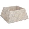 vidaXL Collier de sapin de No&euml;l Blanc 60 x 60 x 28 cm Jacinthe d'eau
