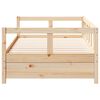 vidaXL Lit de jour sans matelas naturel 80x200 cm bois pin massif