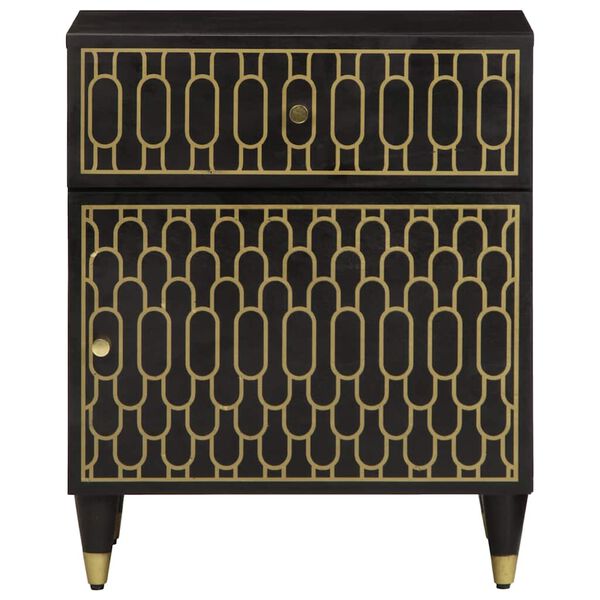 vidaXL Table de chevet 50x33x60 cm bois de manguier massif