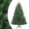 vidaXL Sapin de No&euml;l artificiel &agrave; charni&egrave;res avec support vert 240 cm
