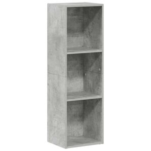 vidaXL Biblioth&egrave;que/Meuble TV Gris b&eacute;ton 36x30x114cm Bois d&rsquo;ing&eacute;nierie