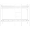 VidaXL Lit superpos&eacute; sans matelas blanc 90x200 cm acier