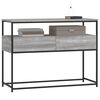 vidaXL Table console sonoma gris 100x40x75 cm bois d'ingénierie