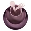 Bo Jungle Ensemble de vaisselle b&eacute;b&eacute; 5 pcs CPLA Violet et rose