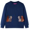 vidaXL Sweatshirt pour enfants bleu marine 116
