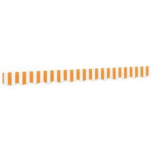 vidaXL Tissu de remplacement de cantonni&egrave;re d&rsquo;auvent jaune blanc 300 cm