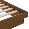 vidaXL Cadre de lit sans matelas marron miel bois massif