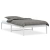 vidaXL Cadre de lit m&eacute;tal sans matelas blanc 100x190 cm