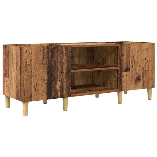 vidaXL Meuble &agrave; vinyles Bois Ancien 121 x 38 x 48 cm Bois d'ing&eacute;nierie