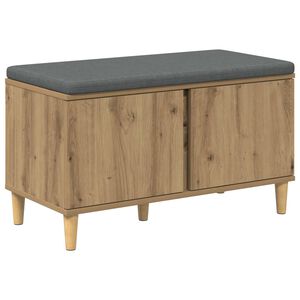 vidaXL Banc d'entr&eacute;e Ch&ecirc;ne Artisanal 80 x 38 x 46 cm