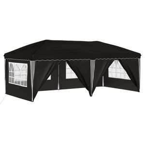 vidaXL Tente de f&ecirc;te pop-up 575 x 288 x 245 cm Noir