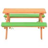 vidaXL Table de pique-nique pour enfants avec bancs 89x79x50 cm Sapin