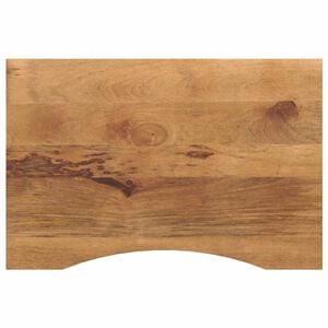 vidaXL Dessus de bureau avec courbe 90x50x2,5 cm manguier massif brut