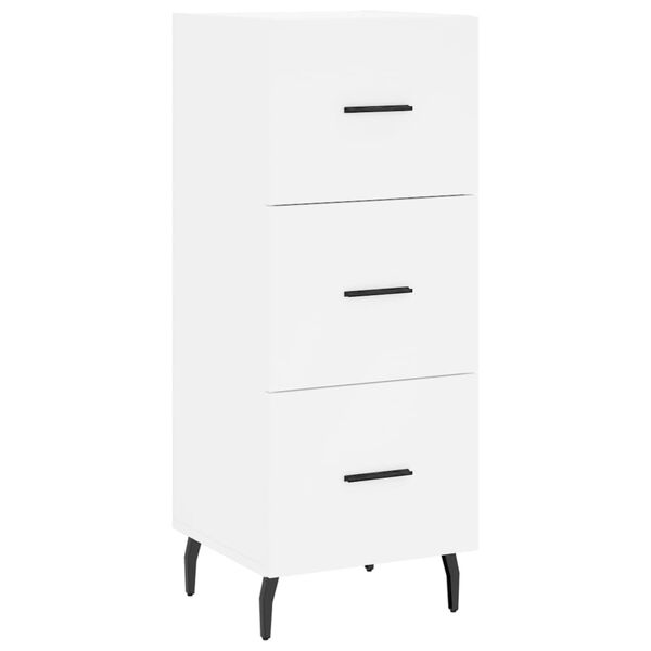 vidaXL Buffet blanc 34,5x34x90 cm bois d'ing&eacute;nierie