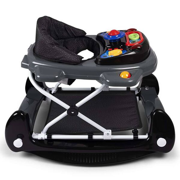 Baninni Trotteur b&eacute;b&eacute; 2 en 1 Classic Noir Motif &agrave; pois