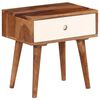 vidaXL Table de chevet Bois massif de Sesham 45 x 30 x 45 cm