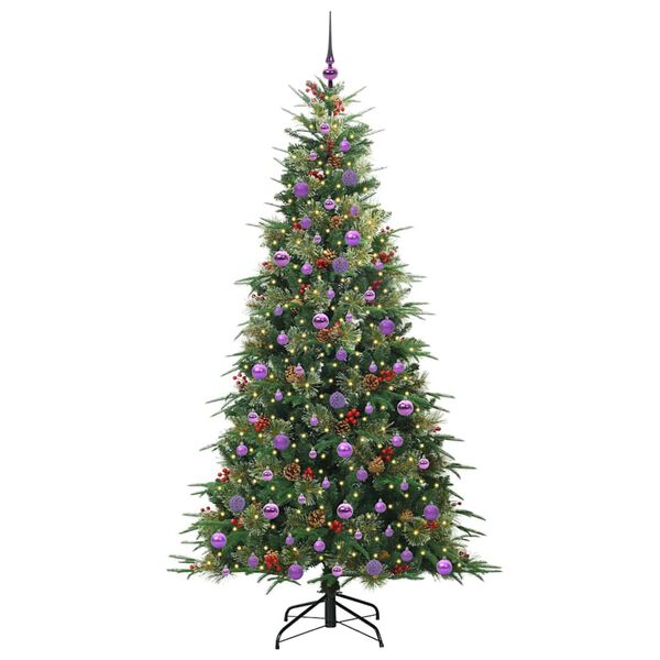 vidaXL Sapin de Noël Artificiel à Branches Articulées Vert 210 cm