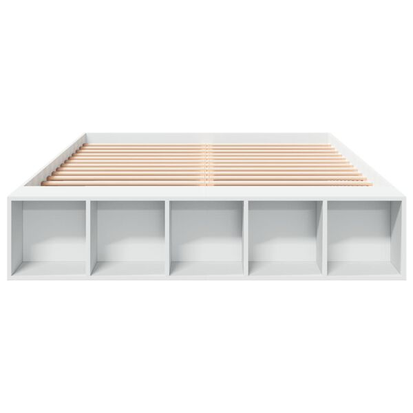 vidaXL Cadre de lit sans matelas blanc 150x200 cm