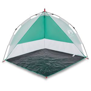 vidaXL Tente de plage vert d'eau lib&eacute;ration rapide imperm&eacute;able