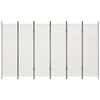 vidaXL Cloison de séparation 6 panneaux Blanc 300 x 180 cm