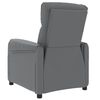 vidaXL Fauteuil de massage &eacute;lectrique Gris Similicuir