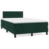vidaXL Sommier &agrave; lattes de lit avec matelas vert fonc&eacute; 120x190 cm