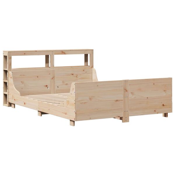 vidaXL Cadre de lit sans matelas 135x190 cm bois de pin massif