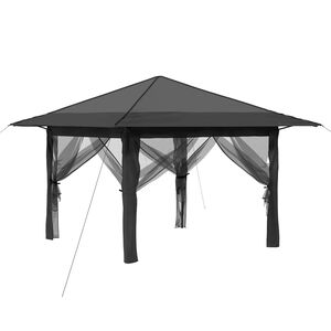 vidaXL Abri de jardin avec 4 parois Gris clair et anthracite