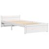 vidaXL Cadre de lit sans matelas blanc bois massif 90x190 cm