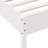 vidaXL Cadre de lit sans matelas blanc 90x190 cm bois de pin massif