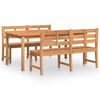 vidaXL Ensemble &agrave; manger de jardin 3 pcs Bois de teck massi
