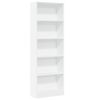vidaXL Biblioth&egrave;que Blanc 60x24x176 cm Bois d'ing&eacute;nierie
