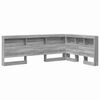 vidaXL T&ecirc;te de lit de rangement Gris Sonoma 120 cm Bois d'ing&eacute;nierie