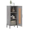 vidaXL Buffet Sonoma gris 34,5x34x90 cm Bois d'ing&eacute;nierie