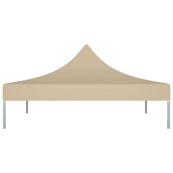 vidaXL Toit de tente de réception 3x3 m Beige 270 g/m²