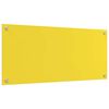 vidaXL Protection de cuisine 2 pcs Jaune 90 x 40 cm verre tremp&eacute;