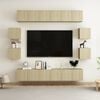 vidaXL Ensemble de meubles TV 10 pcs Ch&ecirc;ne sonoma Bois d'ing&eacute;nierie