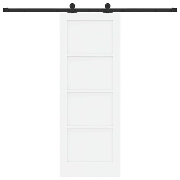 vidaXL Porte coulissante ORKDAL Blanc 73,5 x 198,5 cm Pin massif